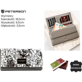 Peněženka Peterson Dámská kožená peněženka Allima černá One size