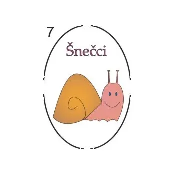 Informační tabulka Samolepky OZNAČENÍ TŘÍD - Šnečci č.7 8504-19