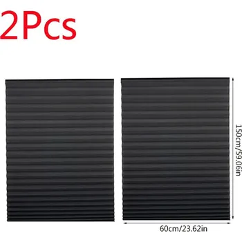 Roleta 2 ks Skládací zatemňovací rolety bez vrtání na okna | okenní rolety, dekorace oken - A