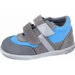 Celoroční obuv Jonap 051SV - šedá tyrkys chlapecké Velikost: 21