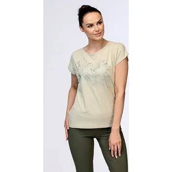 Dámské tričko Kimonové přírodní dámské tričko s potiskem 42 velikost 4XL