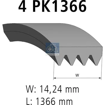 ozubený klínový řemen DT Spare Parts 3.34347