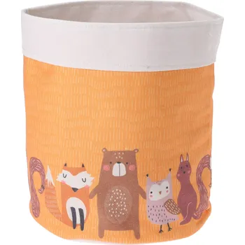 Dětsný nábytek H&L Dětský úložný koš na hračky 24×29 cm – medvěd