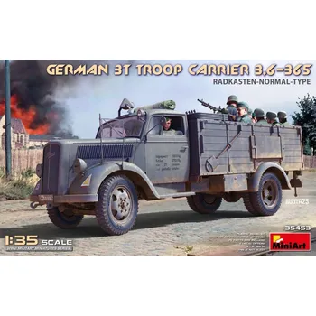 Plastikový model 1/35 German 3t Troop Carrier 3,6-36S Radkasten