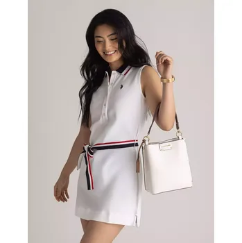 Dámské šaty U.S. Polo Assn. dámské šaty SLEEVELESS bílé XL