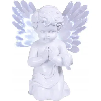 Zahradní dekorace SOLÁRNÍ LED LAMPA ANDĚL SOCHA DEKORACE NA HROB OZDOBA