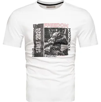 Pánské tričko Recea Pánské tričko s krátkým rukávem Malaitaiw bílá L