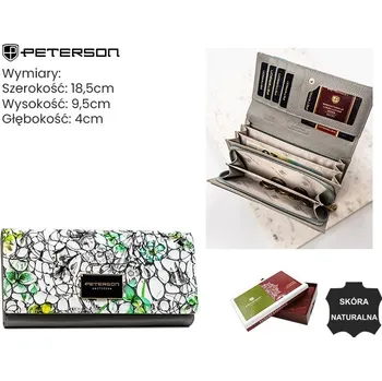 Peněženka Peterson Dámská kožená peněženka Mounna zelená One size