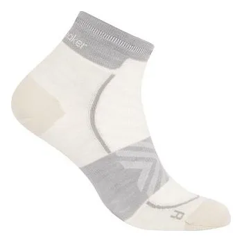 Pánské ponožky Ponožky Merino Blend Run Ultralight Mini Icebreaker Ecru velikost oblečení L