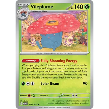 Karetní hra Vileplume MEW 045/165 - holo