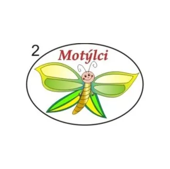 Informační tabulka Samolepky OZNAČENÍ TŘÍD - Motýlci č.2 8502-27