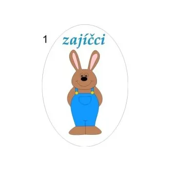 Informační tabulka Samolepky OZNAČENÍ TŘÍD - Zajíčci č.1 8504-39