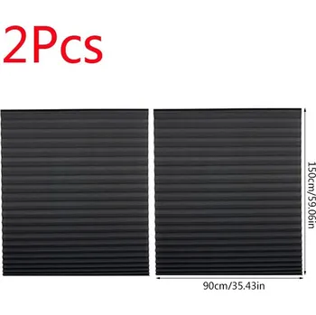 Roleta 2 ks Skládací zatemňovací rolety bez vrtání na okna | okenní rolety, dekorace oken - B