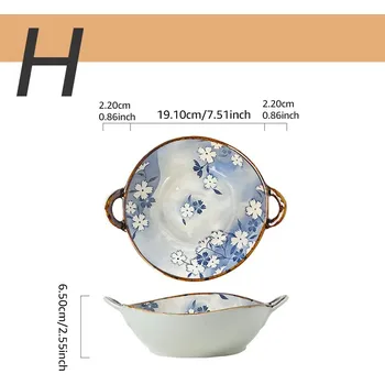 Keramická miska na polévku s uchy 700 ml | polévková miska, kuchyňské nádobí - Styl H