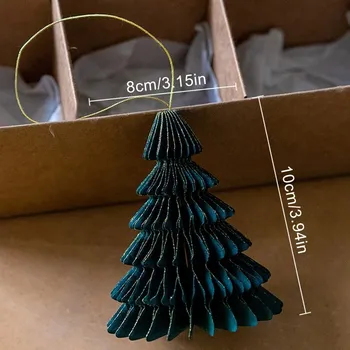 Vánoční ozdoba vánoční papírové ozdoby stromek vločky koule | vánoční dekorace, závěsné ozdoby - C