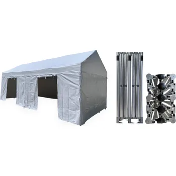 Zahradní stan Nůžkový párty stan 4x6 m/6 noh TENTino GABLED EXTREME Barva opláštění: 8A - MODRÁ