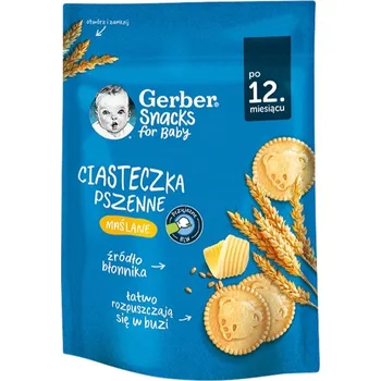 Gerber Máslové pšeničné sušenky pro děti od 12 měsíců 150 g