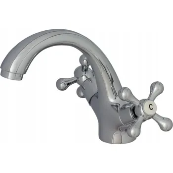 Vodovodní baterie Stojánková umyvadlová baterie Granitan RETRO stříbrná