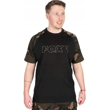 Pánské tričko Fox Black Camo Outline T-Shirt vel. S tričko