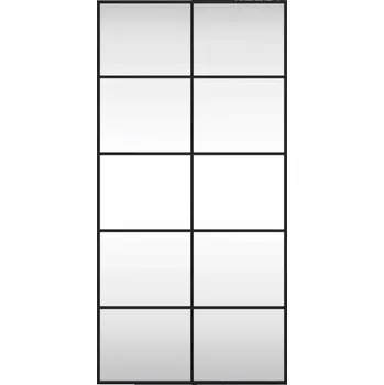Zrcadlo Zrcadlo nástěnné, černé, 50x100 cm, obdélníkové, železo
