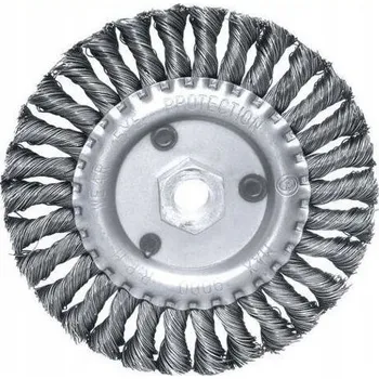 Drátěný kartáč PROTECO kartáč okružní 150mm M14 copánkový Fe 0.5mm 10.2360-150
