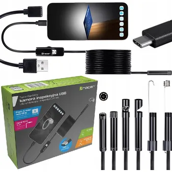 Endoskopická kamera Tracer HardWire 5M 7MM LED USB