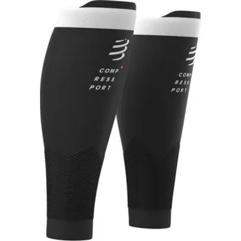 Cyklistické návleky Návleky na lýtka COMPRESSPORT R2V2 černé T1 (30-34 cm)