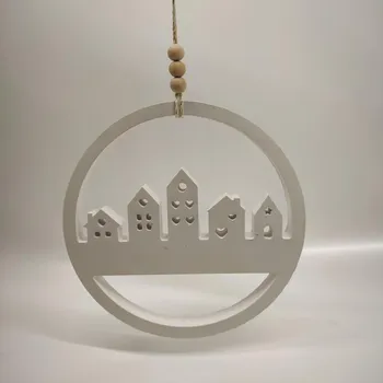 Váza LUKA Dekorativní kruh s domečky