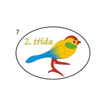 Informační tabulka Samolepky OZNAČENÍ TŘÍD - Ptáčci č.7 8501-63