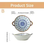 Keramická miska na polévku s uchem 700ml do mikrovlnky | jídelní miska, japonská miska - Styl B