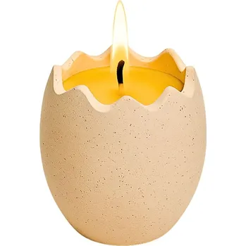 Svíčka Vajíčko | Vonná sójová svíčka v betonu | 50 ml | Svíčkománie3D