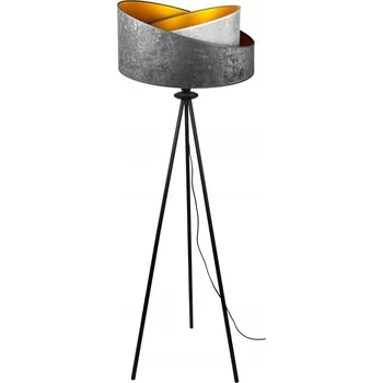 Stojací lampa Moderní Stojací Lampa Trojnožka STÍNÍTKO šedé #842