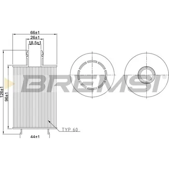 Olejový filtr Olejový filtr BREMSI FL2570
