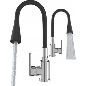 Vodovodní baterie Stojánková kuchyňská baterie Granitan FLEXO černá