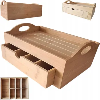 Úložný box KRABIČKA organizér na kosmetické přípravky NÁDOBA 7 přihrádek