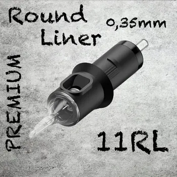 Tetování 11RL PREMIUM CARTRIDGE 0,35MM ROUND LINER 1KS N3