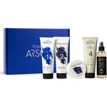 Kosmetická sada Tomas Arsov Dárkové balení Komplexní péče - Podpora studených tónů - Pro blond/šediny