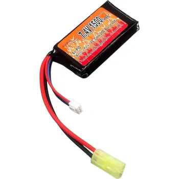 Baterie pro airsoftovou zbraň Akumulátor Li-Pol 7.4V/1500mAh PEQ Style (20-40C) - VB Power