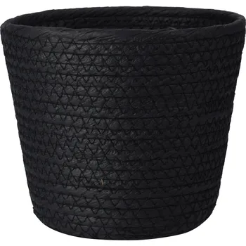 Úložný box H&L Úložný košík Nero 23×19 cm – velký, černý