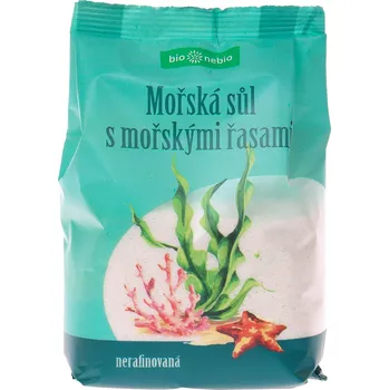 Koření Bio nebio s.r.o. Nerafinovaná mořská sůl s mořskými řasami 300g