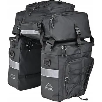 brašna na kolo Cyklistická brašna ProX pro nosič Montana 3v1 Celý Batoh + brašny 17l + 31l