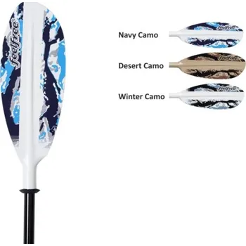 Pádlo FISHING PADDLE ALLOY 2díl 240cm Navy Camo