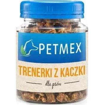 Pamlsek pro psa PETMEX Masové tréninkové pamlsky s kachnou 130g - sklenice