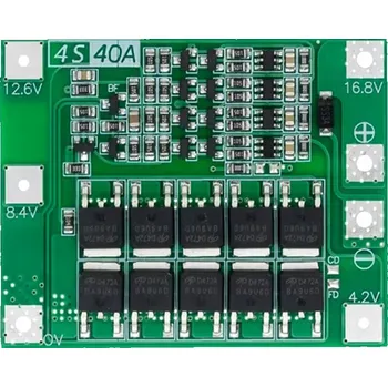 IP kamera MODUL NABÍJENÍ PCB BMS 18650 4S 16,8V 40A BALANCER OCHRANA PCM