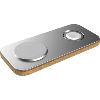 Cubenest 2v1 Bezdrátová magnetická nabíječka K200 - stříbrná