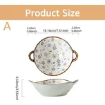 Keramická miska na polévku s uchem 700ml do mikrovlnky | jídelní miska, japonská miska - Styl A