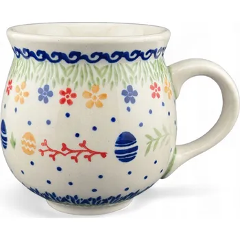 Český hrnek, tvar soudku UNIKÁT Velikonoce 300 ml GZ59 Keramika Bolesławiec