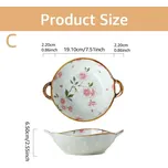 Keramická miska na polévku s uchem 700ml do mikrovlnky | jídelní miska, japonská miska - Styl C