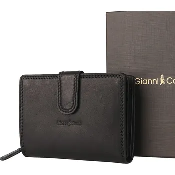 Peněženka Gianni Conti Luxusní tříoddílová kožená peněženka Gianni Conti no. 086 černá