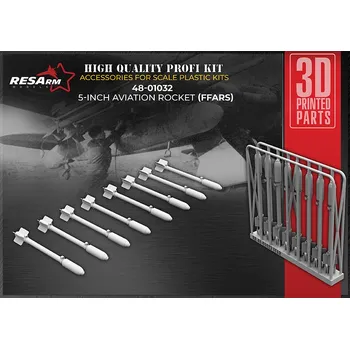 Plastikový model 1/48 FFARS 5-inch Aircraft Rocket (8 pcs.)